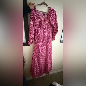 Vero Moda Pink Floral Maxi Dress